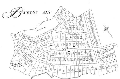 Belmont Bay plot map